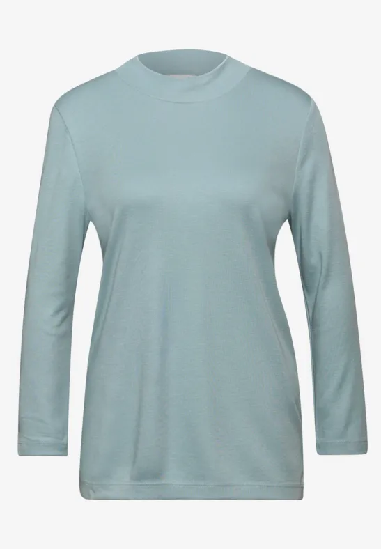 Basic Turtleneck Shirt arona blue