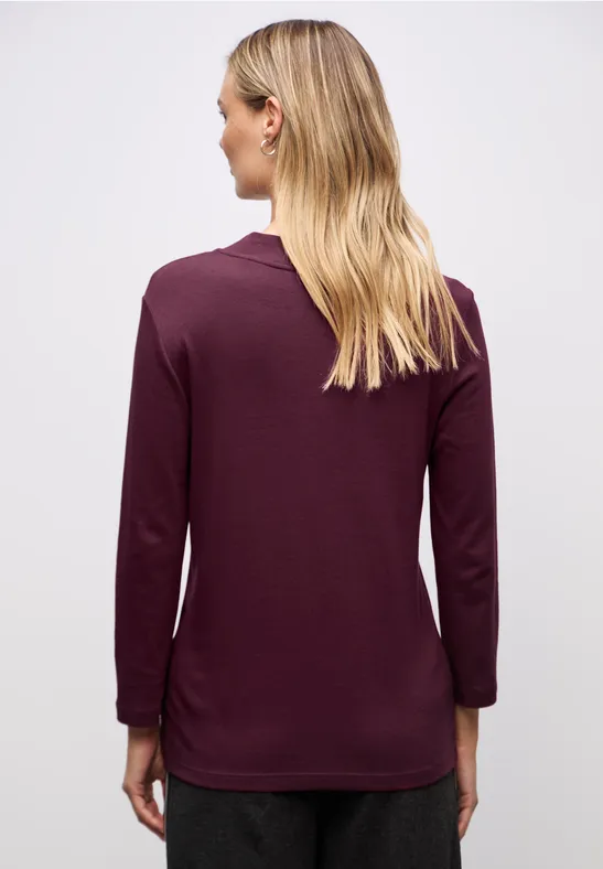 Basic Turtleneck Shirt noble red