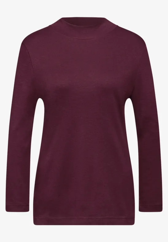 Basic Turtleneck Shirt noble red