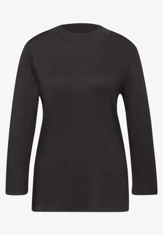 Basic Turtleneck Shirt darkest brown