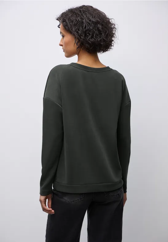 Silk-Look Shirt darkest brown
