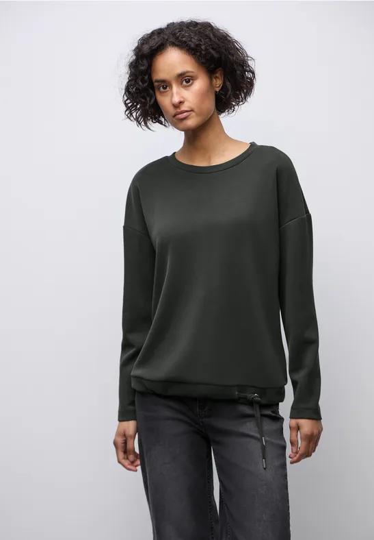 Silk-Look Shirt darkest brown