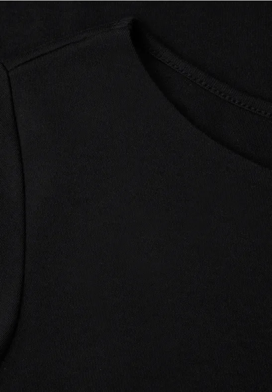 Basic Langarmshirt Black