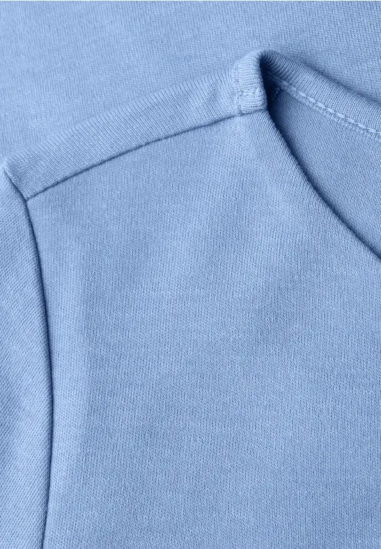 Basic Langarmshirt frosted blue