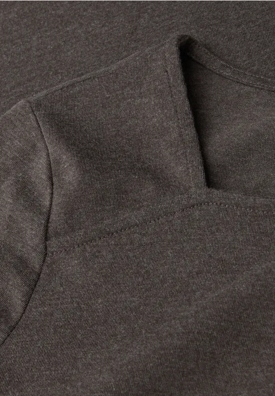 Shirt mit Carré Ausschnitt rustic brown mel.