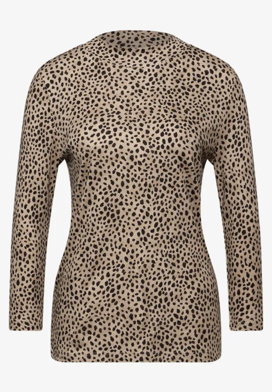 Basic Leo Turtleneck Shirt sanded beige
