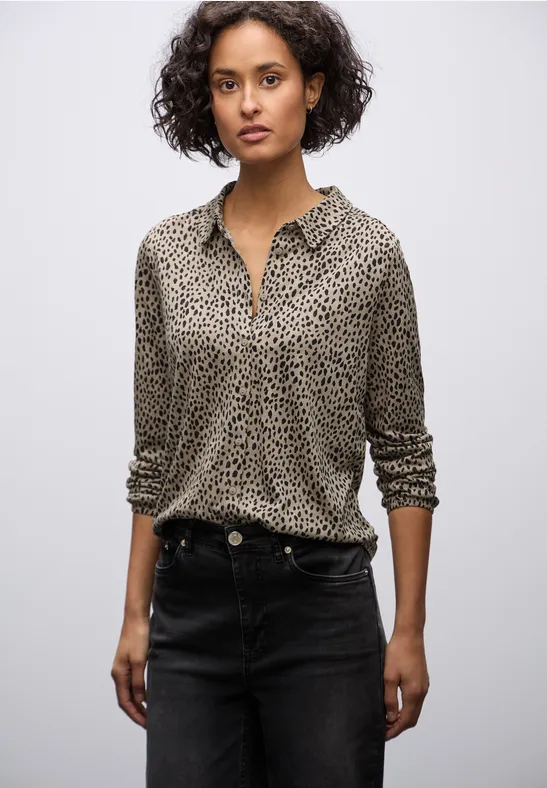 Leo-Shirt im Tunika-Shirt sanded beige