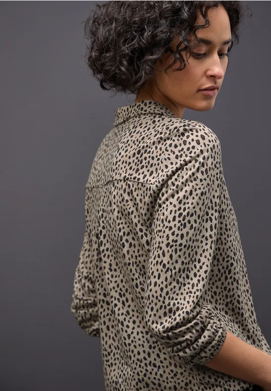 Leo-Shirt im Tunika-Shirt sanded beige