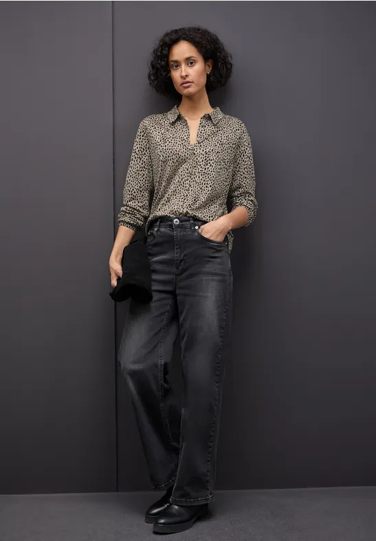 Leo-Shirt im Tunika-Shirt sanded beige