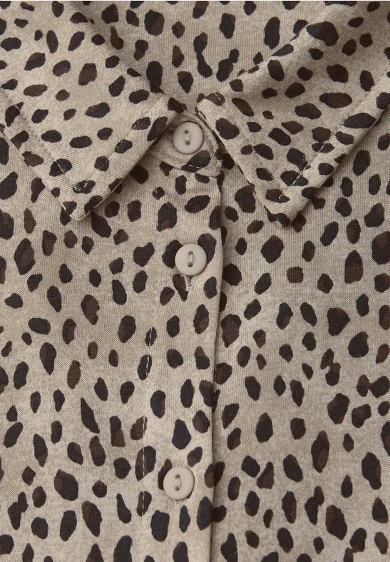 Leo-Shirt im Tunika-Shirt sanded beige