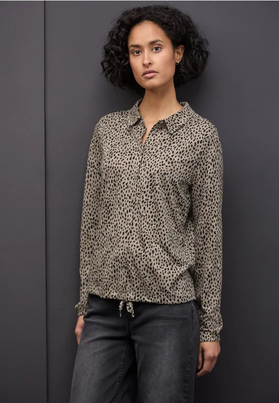Leo-Shirt im Tunika-Shirt sanded beige