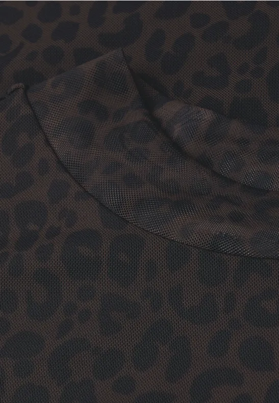 Leo Mesh-Shirt darkest brown