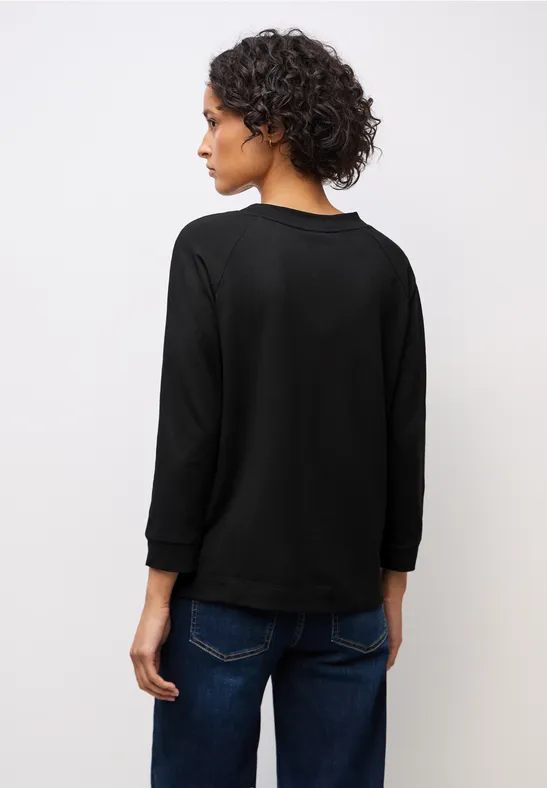 Shirt mit Leo-Gallonstreifen Black