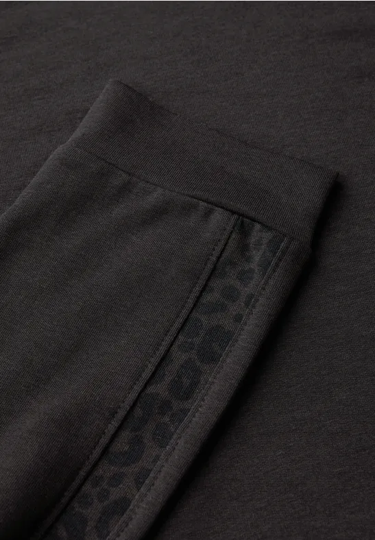 Shirt mit Leo-Gallonstreifen darkest brown