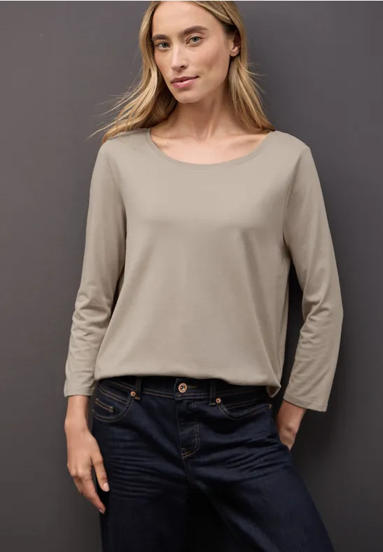 Longstyle Shirt morning beige