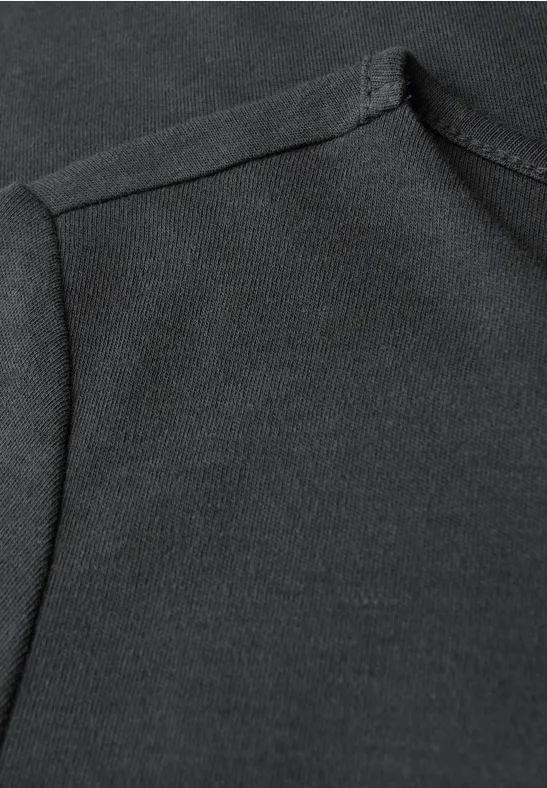 T-shirt basique à manches longues lead grey