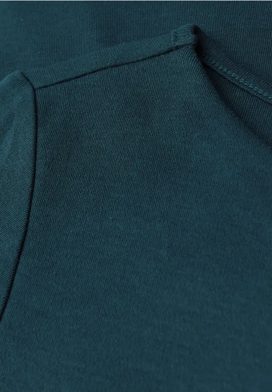 T-shirt basique à manches longues tide blue