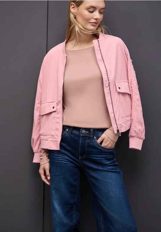 Basic shirt met lange mouwen faded rose