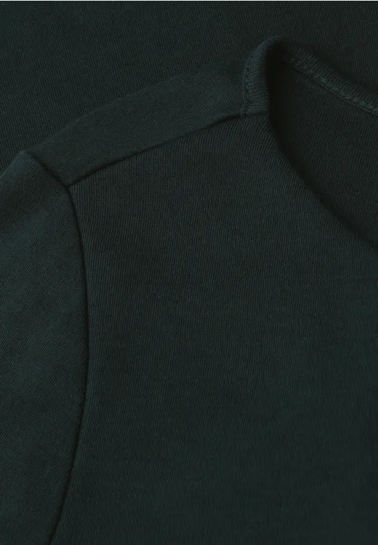 Basic Langarmshirt evernight green