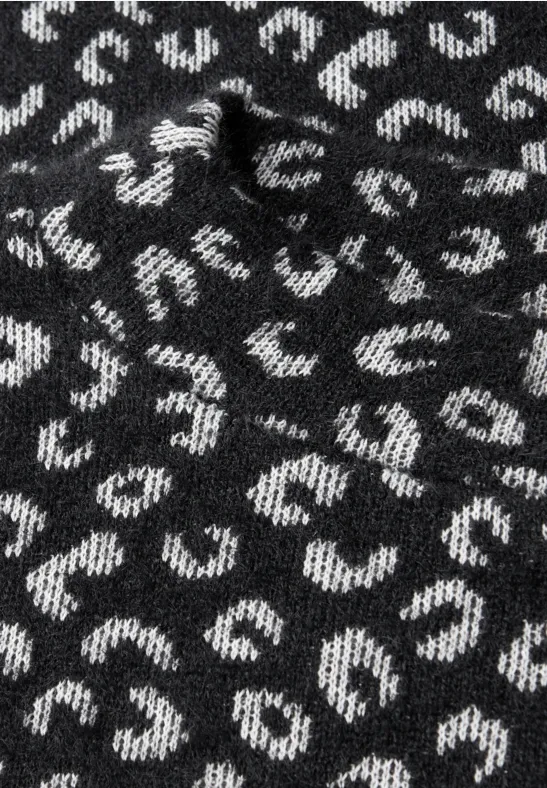 Kariertes Turtleneck Shirt Black