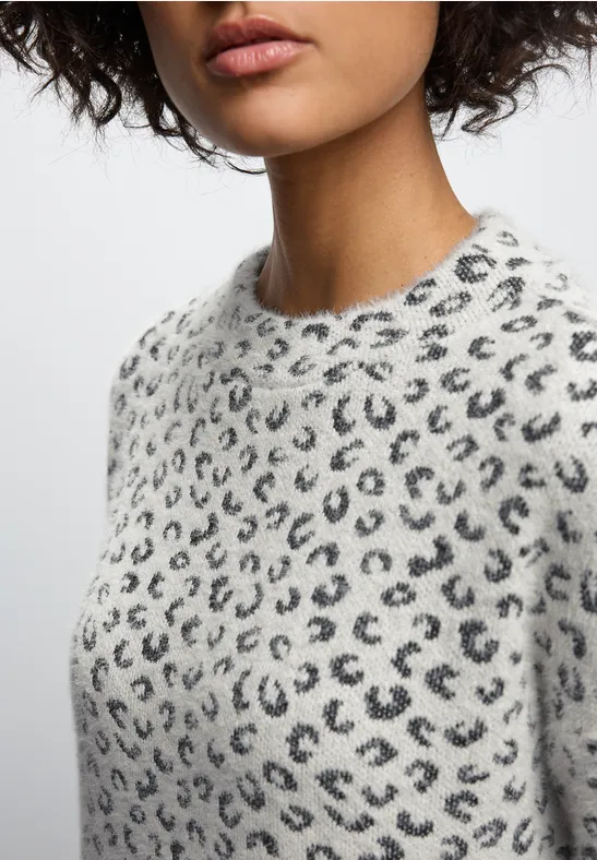 Kariertes Turtleneck Shirt soft beige