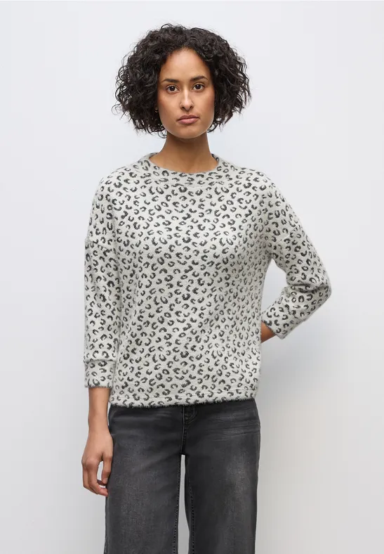 Kariertes Turtleneck Shirt soft beige