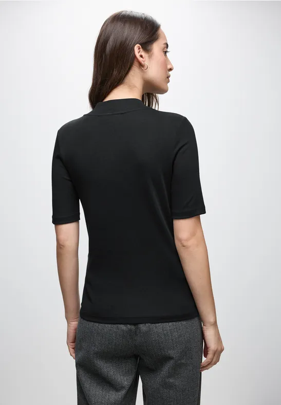 Shirt mit Cut-Out Detail Black