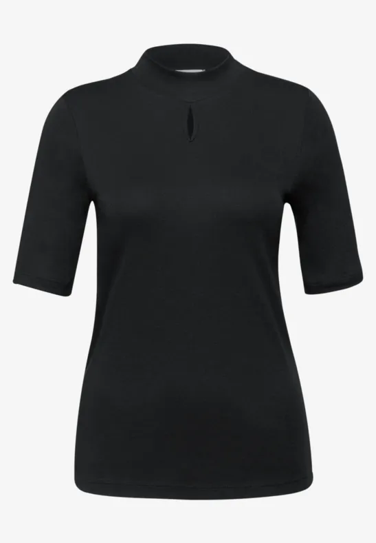 Shirt mit Cut-Out Detail Black