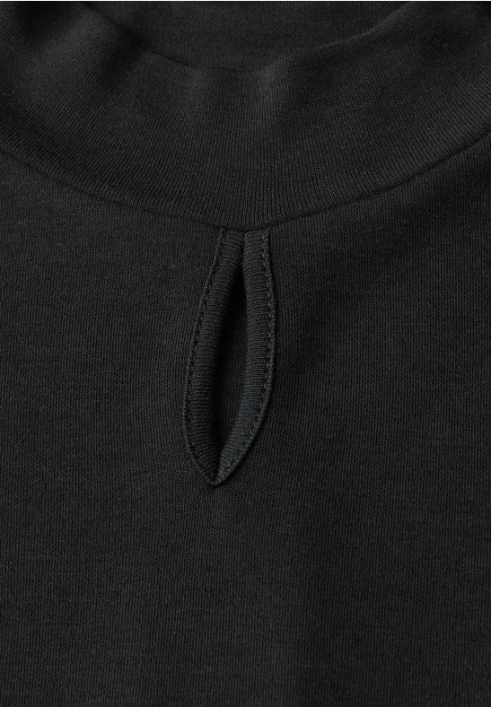 Shirt mit Cut-Out Detail Black