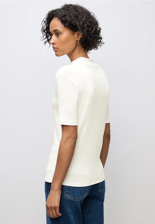 Shirt mit Cut-Out Detail off white