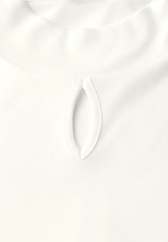Shirt mit Cut-Out Detail off white
