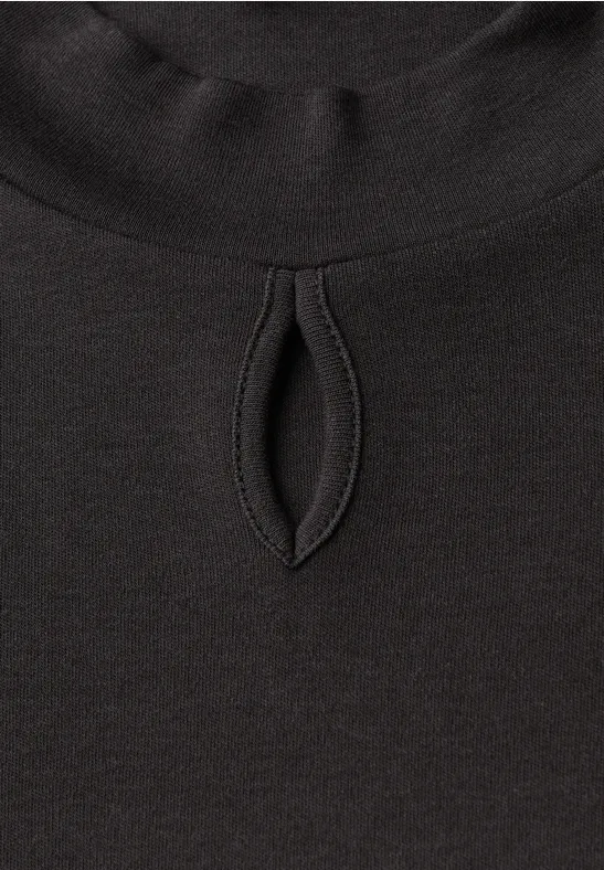 Shirt mit Cut-Out Detail darkest brown