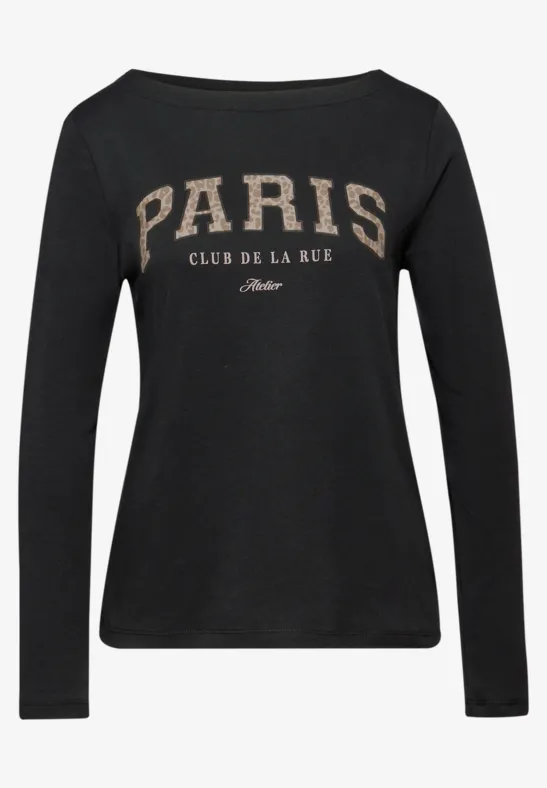 T-shirt avec imprimé Black