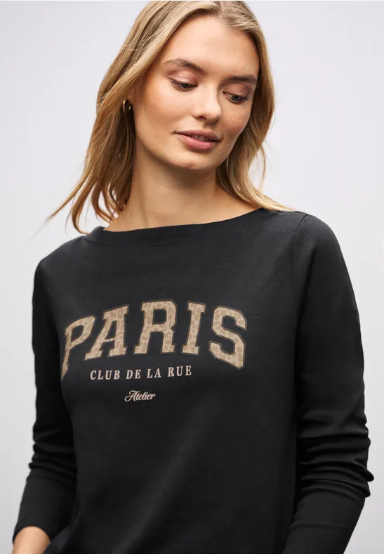 T-shirt avec imprimé Black