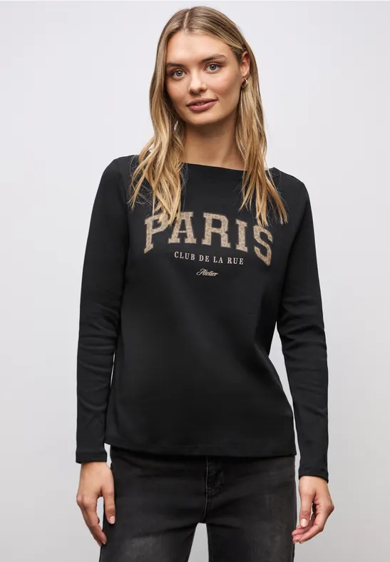 T-shirt avec imprimé Black
