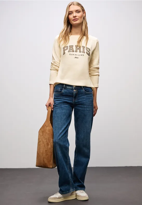 T-shirt avec imprimé soft beige