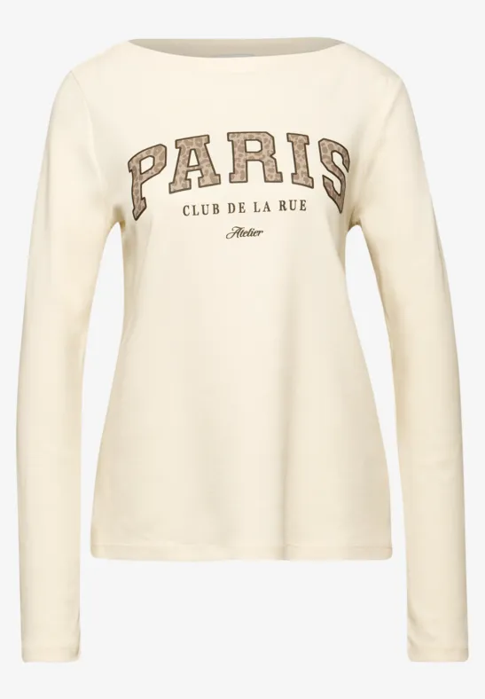 T-shirt avec imprimé soft beige
