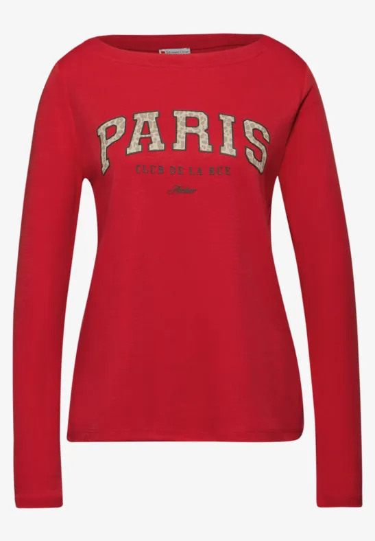 Shirt mit Print racing red