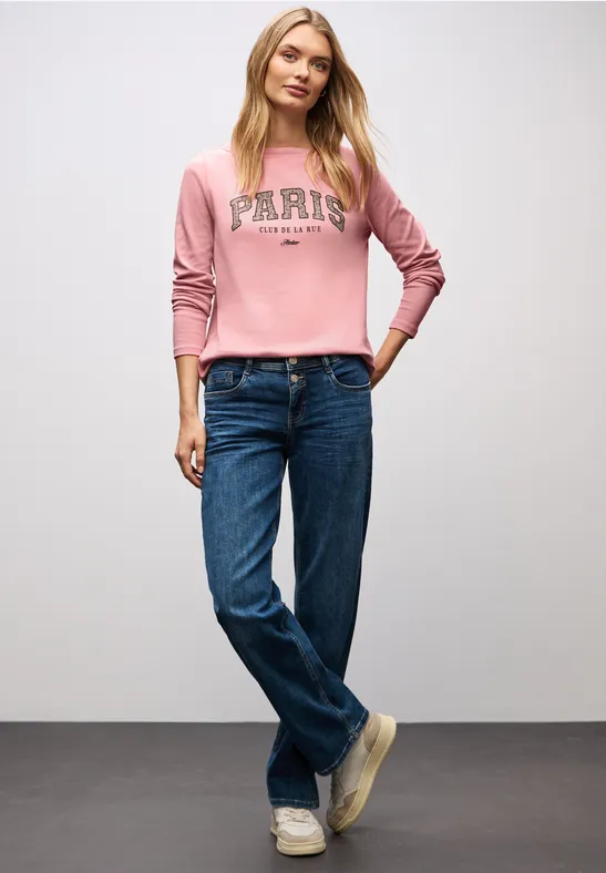 Shirt mit Print powder pink