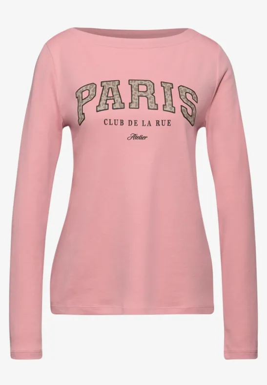 Shirt mit Print powder pink