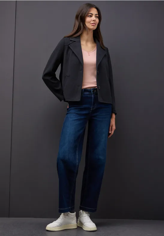 Top mit Knopfdetail faded rose