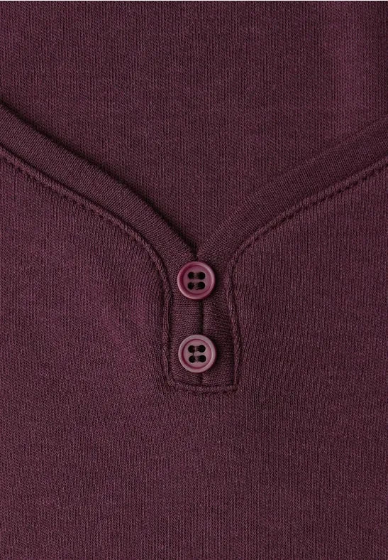 Top avec détail de boutons Jazz Berry