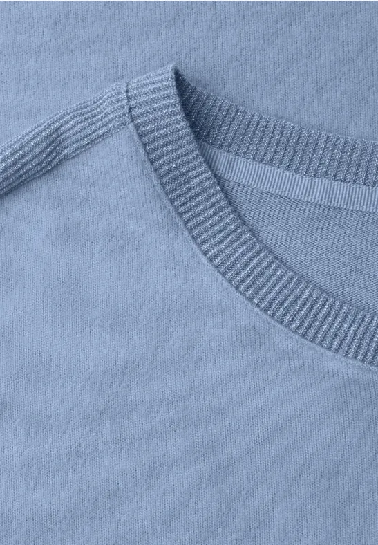 Koszula z brokatowymi detalami frosted blue mel.