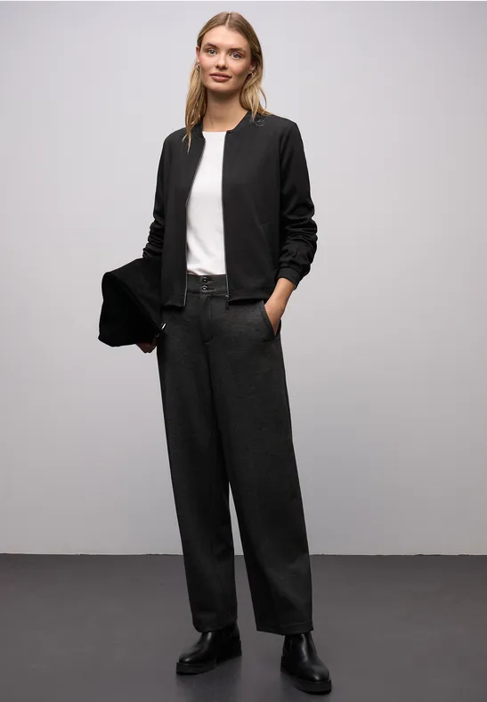 Blouson mit Glitzerdetails Black