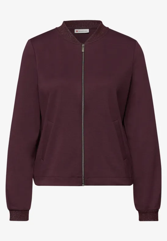 Blouson mit Glitzerdetails jazz berry