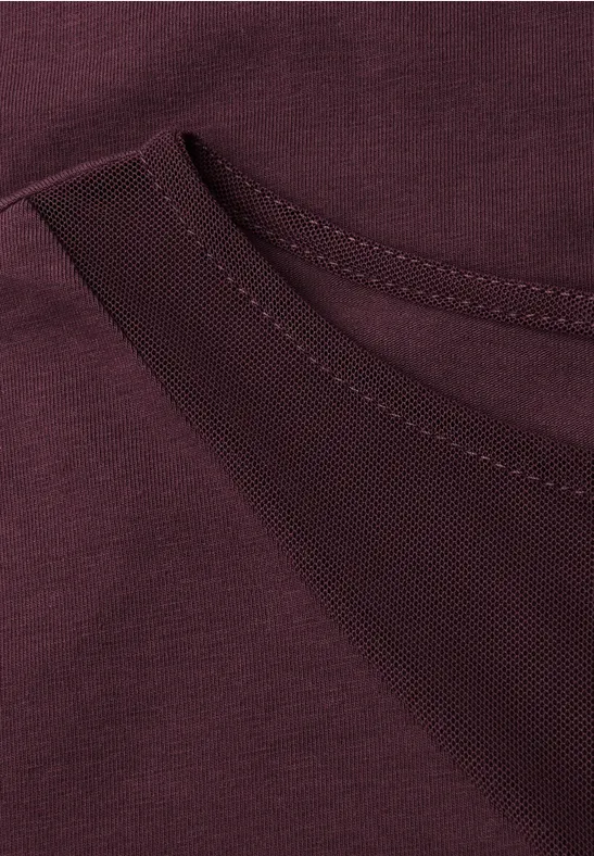 Shirt mit Meshdetails jazz berry