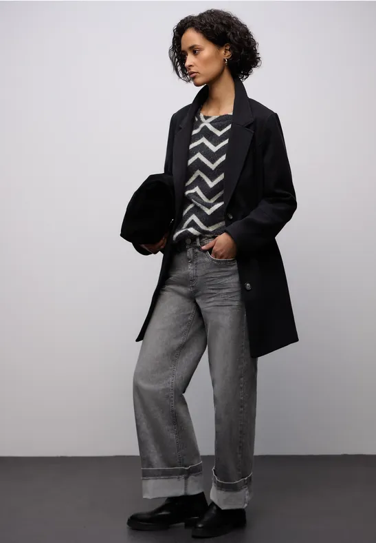 Flauschiges Shirt Black