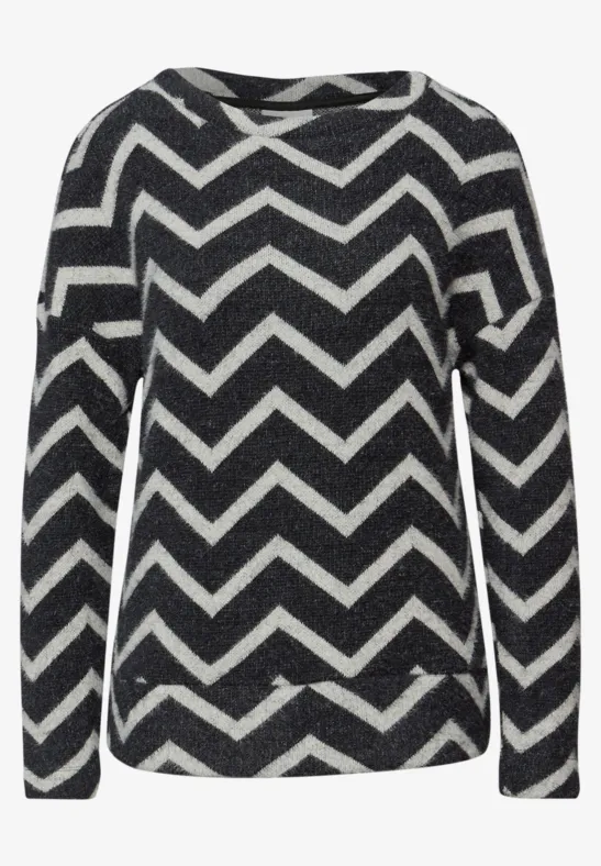 Flauschiges Shirt Black