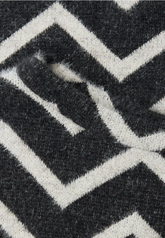 Flauschiges Shirt Black