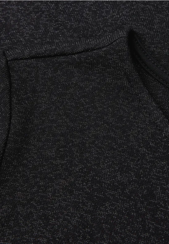 T-shirt en maille scintillante Black
